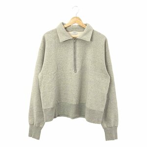 【美品】 URU / ウル | 2023AW | HALF ZIP SWEAT ハーフジップスウェット | 2 | ヘザーグレー | メンズ