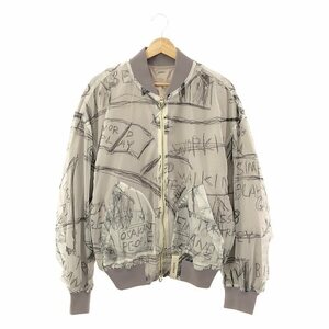 【新品】 SHINYA KOZUKA / シンヤコヅカ | 2024SS | BOMBER AS CANVAS リバーシブル グラフィックプリント ボンバージャケット