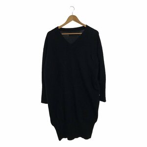 Rick Owens / リックオウエンス | cashmere 100％ / カシミヤ リブスリーブ ニットワンピース | F | ブラック | レディース