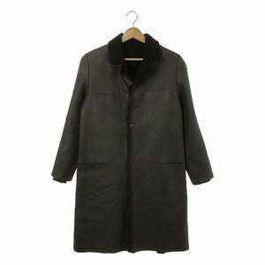 【美品】 m.a+ / エムエークロス | 4pocket medium coat / 異素材 レイヤード シングルコート | ブラック | メンズ