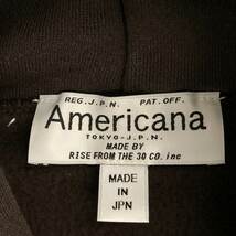 Americana / アメリカーナ | 裏起毛サイドジップアップフーディー | ブラウン | レディース_画像5