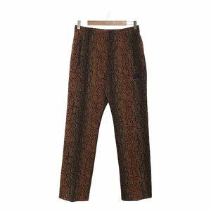 【美品】 Needles / ニードルス | 2023AW | Track Pant - Poly Jq. / パイソン パピヨン ジャージ トラックパンツ | S | ブラウン系