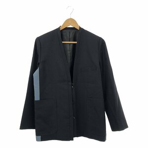 【美品】 BACCA / バッカ | 2023AW | レーヨンカラーラインノーカラージャケット | 36 | ネイビー | レディース