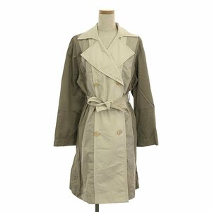 JIL SANDER / ジルサンダー | 異素材切替 トレンチコート | 38 | ベージュ/ブラウン | レディース