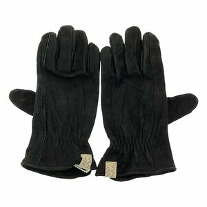 【美品】 visvim / ビズビム | SUEDE GLOVE (FR VEG. LB) / ラムレザー グローブ / 羊革 手袋 | S/M | black | メンズ