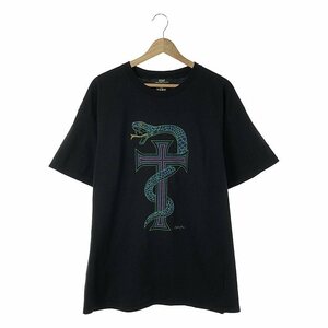 【美品】 ESSAY / エッセイ | OVERSIZED PRINT T-SHIRT / プリント オーバーTシャツ | 2 | ブラック | メンズ