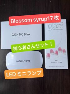 LEDミニランプ glaze ジェルネイルシールセット Blossom syrup