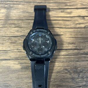 CASIO カシオ　G-SHOCK　ジーショック　GST-W100G-1BJF　ブラック　ステンレス/ラバー/ソーラー電波　メンズ　中古品※電池切れ