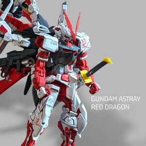 1 jpy start MG 1/100 Gundam as tray red Dragon MG pre van gun pra final product Mobile Suit Gundam SEED DESTINY ASTRAY R BANDAI