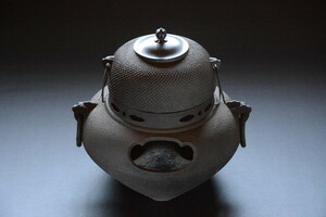 古い茶釜 風炉 検索用語→D茶道具