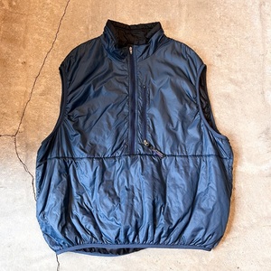 Patagonia パタゴニア アメリカ製 USA製 90s 90年代 84013 パフボールベスト ナイロンベスト ネイビー サイズL 袖なし アウトドア