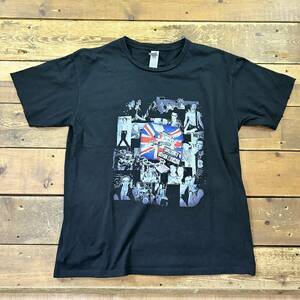 sex pistols / セックスピストルズ プリントtシャツ 前面プリント gildanボディ コットン xlサイズ バンt バンドtシャツ ブラック used