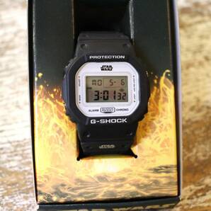 レア稼働良品 CASIO/カシオ G-SHOCK STARWARS スターウォーズコラボロゴVer 腕時計 DW-5600VT パッケージ付き ブラック ラバー の画像2