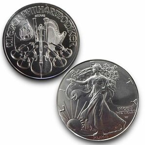 120-【2024年発行】ウィーンフィル・イーグル銀貨 1オンス FINE SILVER 2種セット