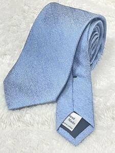 * new goods FAIRFAX COLLECTIVEfeafaks made in Japan hand made silk 100% necktie light blue general merchandise shop present etc. recommendation!