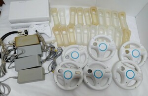 WiiU Wiinn tea k controller adaptor remote control cover wii steering wheel peripherals Junk set sale set 