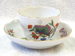 ◆◇Meissen マイセン　自然主義　蝶＆花 　カップ＆ソーサー　 鑑賞保管　　　極美品！◇◆