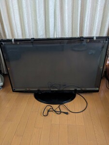 パナソニック　TH−P42X1 プラズマテレビ　壁掛け金具付き　脚付き　画面ガード付き