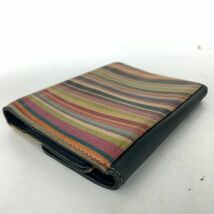 Paul Smith ポールスミス システム手帳 メモ帳 カードケース ブラック 黒 ストライプ カラフル_画像10