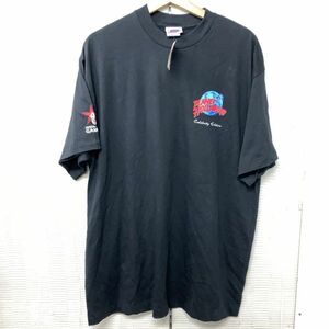 デッドストック PLANET HOLLYWOOD 90s アメリカ製 USA製 Tシャツ 半袖 タグ付き プラネットハリウッド ブラック 黒 古着 L