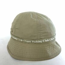 Chaos Fishing Club カオスフィッシングクラブ てきとうにやっちゃうよ F フリー ナイロン バケットハット 帽子 キャップ ブラウン 茶色_画像1