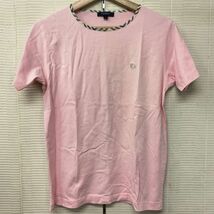 Burberry LONDON バーバリー ロンドン Tシャツ 半袖 トップス ピンク S レディース_画像1