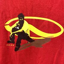 OLD VANS バンズ Tシャツ 半袖 旧ロゴ M 00s 90s レッド 赤 スケートボード y2k_画像3