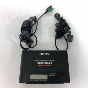SONY　WALKMAN WM-F702 RM-77E　ソニー　ウォークマン　ラジカセ　ラジオ　カセットテープ　プレーヤー　イヤホン　ブラック　黒