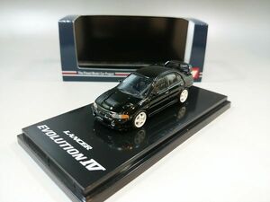 ホビージャパン 1/64 三菱 ランサ GSR Evolution IV CN9A カスタムバージョン ピレネーブラック HJ641011CBK