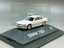 BMWディーラーモデル 1/87 BMW　750i　ホワイト_画像2