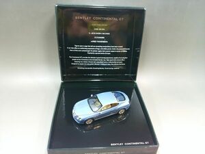 PMA ミニチャンプス 1/43 ベントレーコンチネンタルGT　ブルーメタリック