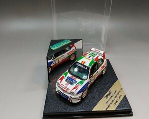 ビテス1/43 トヨタ カローラWRC #5 モンテカルロラリー 1998 ウイナー　C.サインツ V98063