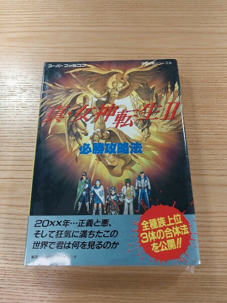 【E1305】送料無料 書籍 真・女神転生Ⅱ 必勝攻略法 ( SFC 攻略本 2 B6 空と鈴 )