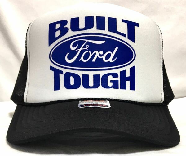 Ford Built tough トラッカーキャップ　ホワイト×ブルー　新品　メッシュキャップ　アメカジ