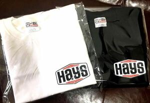 HAYS ワンポイントTシャツ　ホワイト　M〜XL アメカジ　モーター　半袖