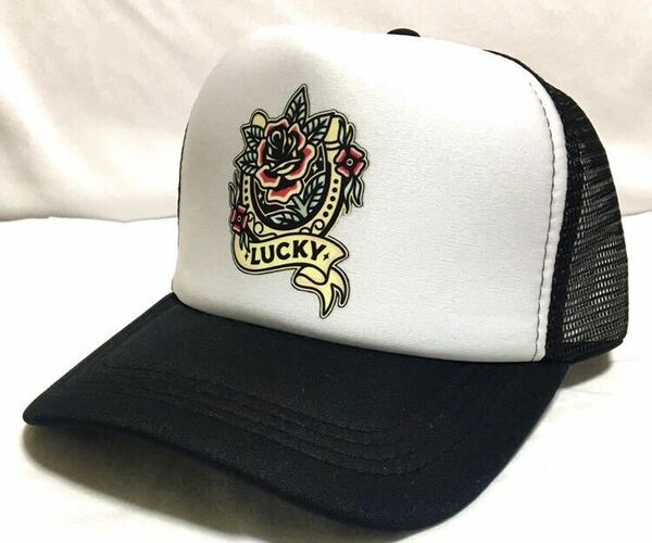 LUCKY トラッカーキャップ　新品　アメカジ　メッシュキャップ　　ラロパ