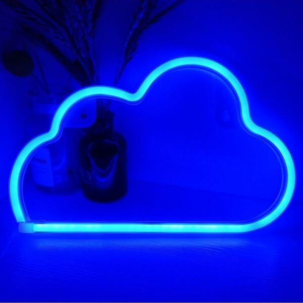 ネオンライト　LED 雲 ブルー　飾り　インテリア　看板　インスタ映え