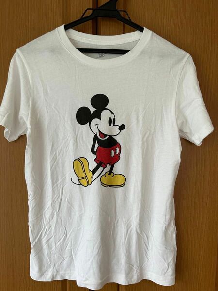 ディズニー Disney ミッキーマウス UNIQLO Tシャツ 半袖 150 ホワイト
