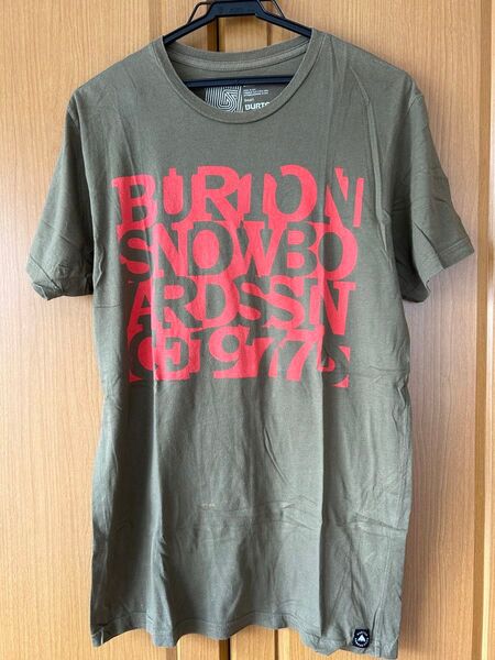 バートン BURTON Tシャツ 半袖 S カーキ クルーネック made in USA