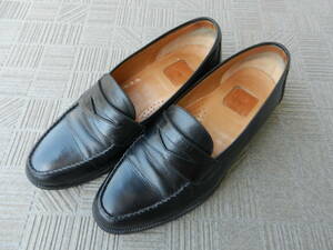 *DONKEY натуральная кожа подошва Loafer * обувь черный 25cm EE стоимость доставки 710 иен 