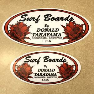  Donald takayamaDONALD TAKAYAMA sticker long board 2 sheets single fins Classic 