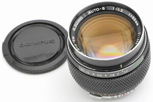 OLYMPUS OM-SYSTEM ZUIKO AUTO-S 55mm F1.2 オリンパス ＯＭ－システム ズイコー オート－Ｓ 55/1.2 キャップ JAPAN 日本製 G.ZUIKO 5.5 12