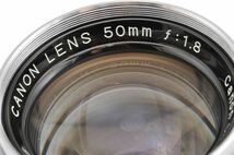 CANON LENS 50mm F1.8 キヤノン レンズ キャップ Lマウント L39 日本製 キャノン カメラ Camera 50/1.8 Leica ライカ Leitz ライツ 18 5_画像2