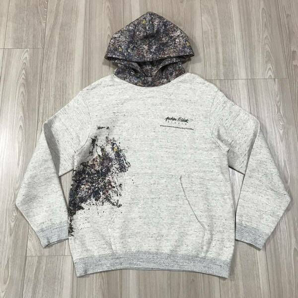 ADAM ET ROPE Jackson Pollock Studio SPLASH SIDE Parker HOODED アダムエロペ ジャクソン ポロック パーカー スウェット シャツ コラボ