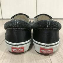 VANS ROLLICKING FUJIYAMA JAPAN SLIP ON BLACK バンズ ローリッキング スカジャン ヴァンズ スリッポン 富士山 熊 クマ 日本 地図 刺繍 _画像8