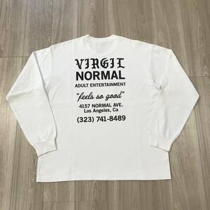 XL VIRGIL NORMAL ADULT ENTERTAINMENT SHOP T LONG SLEEVE TEE MADE IN USA Los Angeles バージルノーマル ロゴ プリント ロンT Tシャツ