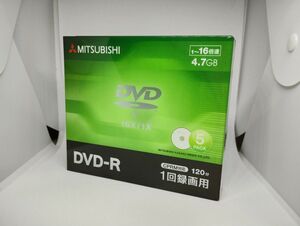 三菱ケミカルメディア　 VHR12JP5D1 録画用DVD-R（片面1層） 5枚　120分　4.7gb
