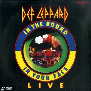 B00181230/LD/デフ・レパード「ライヴ！ Def Leppard Live In the Round in Your Face 1988 (VAL-3097・ハードロック)」の画像1