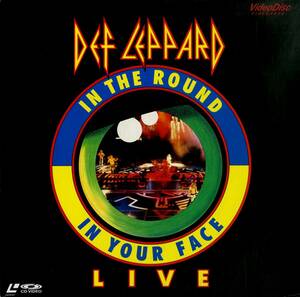 B00181748/LD/デフ・レパード「ライヴ！ Def Leppard Live In the Round in Your Face 1988 (VAL-3097・ハードロック)」