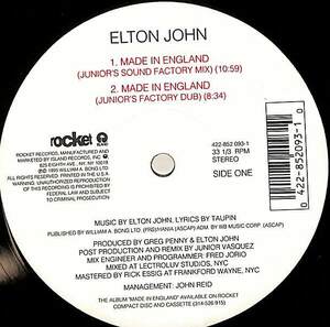 A00519373/12インチ/エルトン・ジョン(ELTON JOHN)「Made In England / Believe (1995年・422-852-093-1・ハウス・HOUSE)」